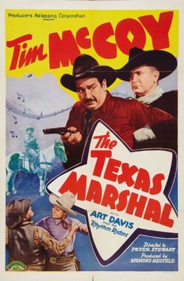 The Texas Marshal movie poster (1941) metal framed poster