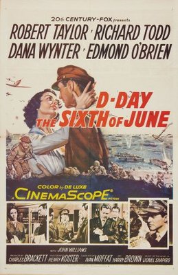 D-Day the Sixth of June movie poster (1956) wood print