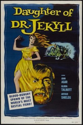 Daughter of Dr. Jekyll movie poster (1957) wooden framed poster