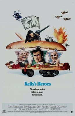 Kelly's Heroes movie poster (1970) metal framed poster