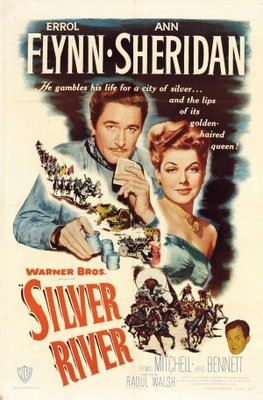 Silver River movie poster (1948) wood print