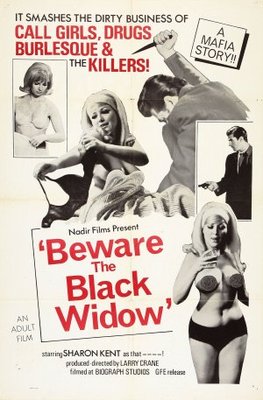 Beware the Black Widow movie poster (1968) Stickers MOV_4bc1f656