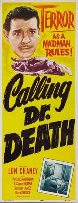 Calling Dr. Death movie poster (1943) tote bag