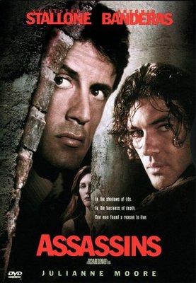 Assassins movie poster (1995) wooden framed poster