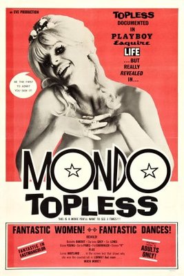 Mondo Topless movie poster (1966) metal framed poster