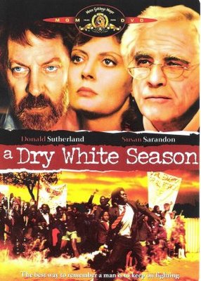 A Dry White Season movie poster (1989) metal framed poster
