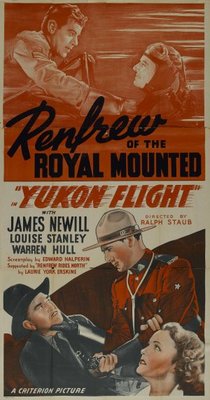 Yukon Flight movie poster (1940) metal framed poster