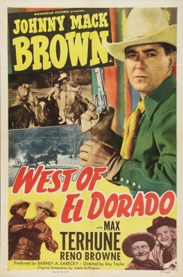 West of El Dorado movie poster (1949) wood print