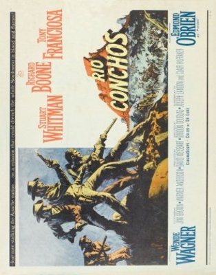 Rio Conchos movie poster (1964) wooden framed poster