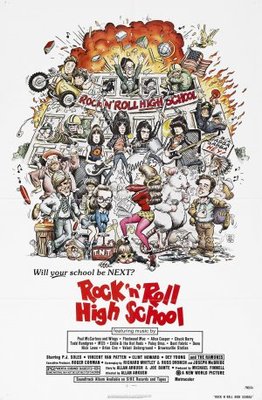 Rock 'n' Roll High School movie poster (1979) metal framed poster