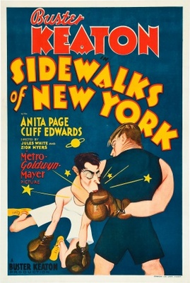 Sidewalks of New York movie poster (1931) wood print