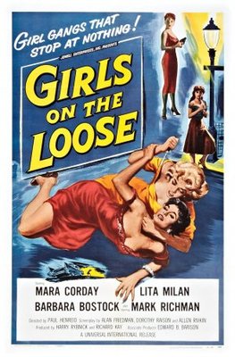 Girls on the Loose movie poster (1958) wood print