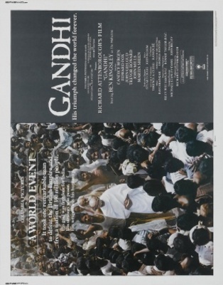 Gandhi movie poster (1982) wooden framed poster