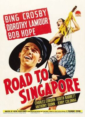 Road to Singapore movie poster (1940) wood print