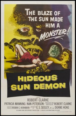The Hideous Sun Demon movie poster (1959) poster with hanger