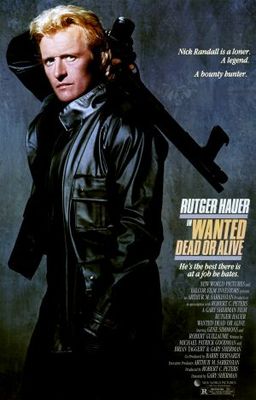 Wanted Dead Or Alive movie poster (1987) poster with hanger
