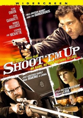 Shoot 'Em Up movie poster (2007) wooden framed poster