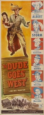 The Dude Goes West movie poster (1948) wooden framed poster