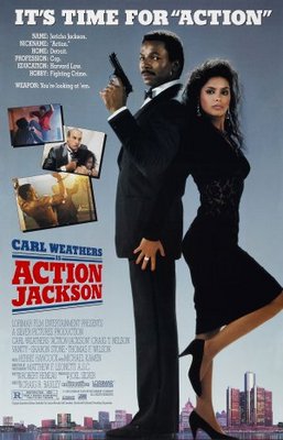 Action Jackson movie poster (1988) wooden framed poster