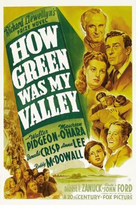 How Green Was My Valley movie poster (1941) wood print