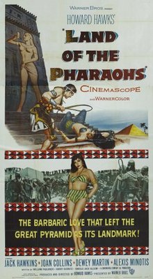 Land of the Pharaohs movie poster (1955) wood print