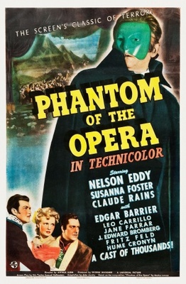 Phantom of the Opera movie poster (1943) metal framed poster