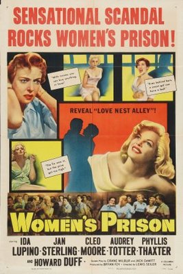 Women's Prison movie poster (1955) wooden framed poster