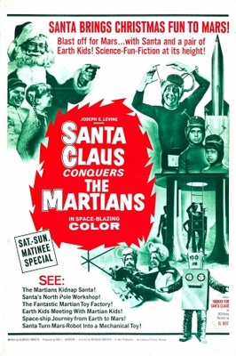 Santa Claus Conquers the Martians movie poster (1964) wood print