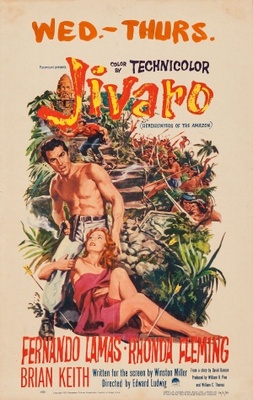 Jivaro movie poster (1954) canvas poster