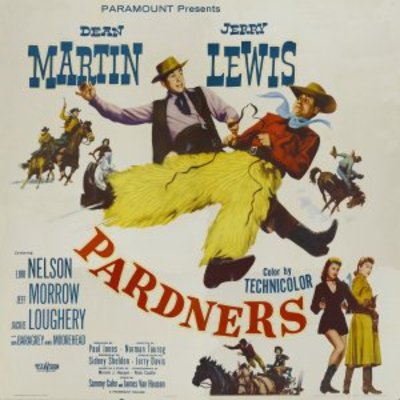 Pardners movie poster (1956) wooden framed poster