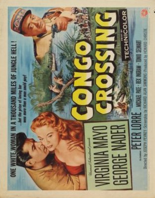 Congo Crossing movie poster (1956) metal framed poster