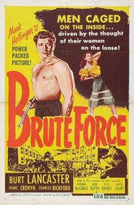 Brute Force movie poster (1947) wooden framed poster