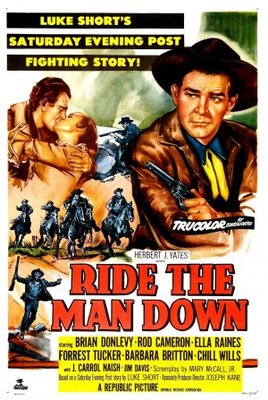 Ride the Man Down movie poster (1952) pillow