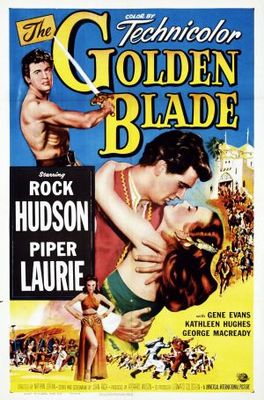 The Golden Blade movie poster (1953) metal framed poster