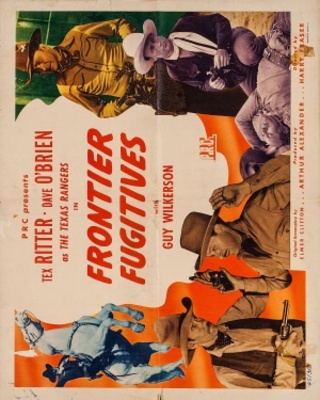 Frontier Fugitives movie poster (1945) wooden framed poster