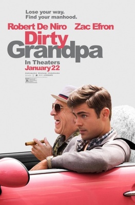 Dirty Grandpa movie poster (2016) pillow