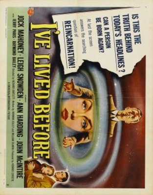 I've Lived Before movie poster (1956) wood print