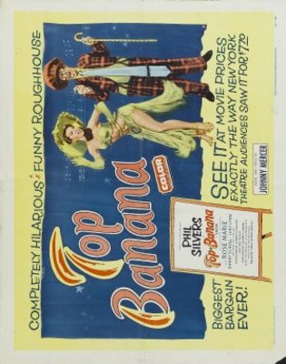 Top Banana movie poster (1954) wood print
