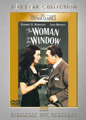 The Woman in the Window movie poster (1945) metal framed poster