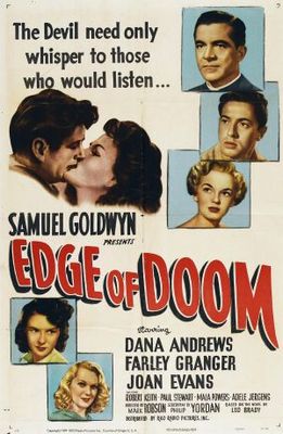Edge of Doom movie poster (1950) metal framed poster