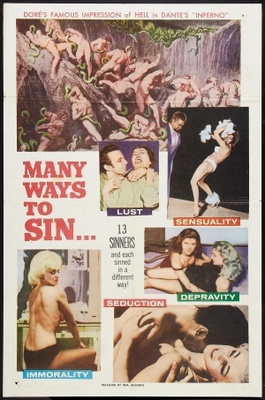 Many Ways to Sin movie poster (1960) Stickers MOV_4f51fd44