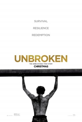 Unbroken movie poster (2014) wooden framed poster