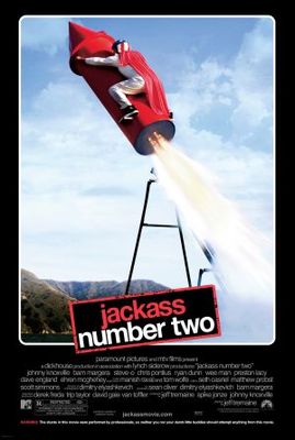 Jackass 2 movie poster (2006) wood print