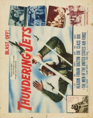 Thundering Jets movie poster (1958) metal framed poster
