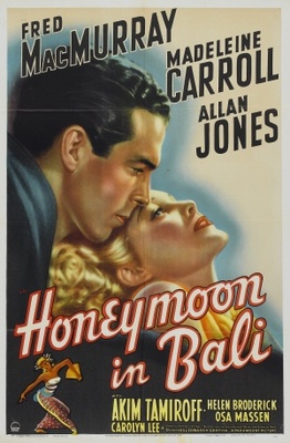 Honeymoon in Bali movie poster (1939) poster with hanger
