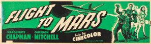 Flight to Mars movie poster (1951) metal framed poster