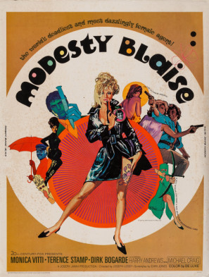 Modesty Blaise movie poster (1966) t-shirt