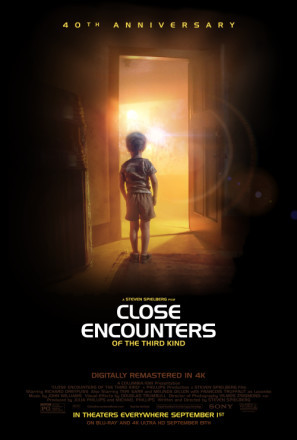 Close Encounters of the Third Kind movie poster (1977) canvas poster