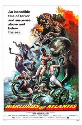 Warlords of Atlantis movie poster (1978) metal framed poster