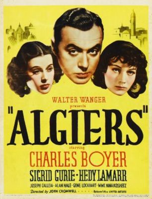 Algiers movie poster (1938) wooden framed poster